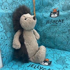 RETIRED Jellycat Bashful Hedgehog cute face size Medium 12” Plush Toy